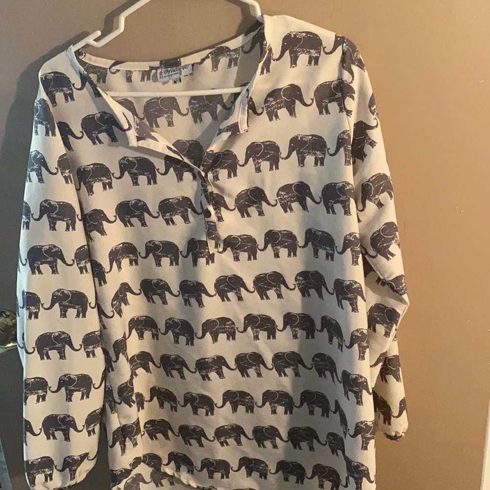 Cute elephant top